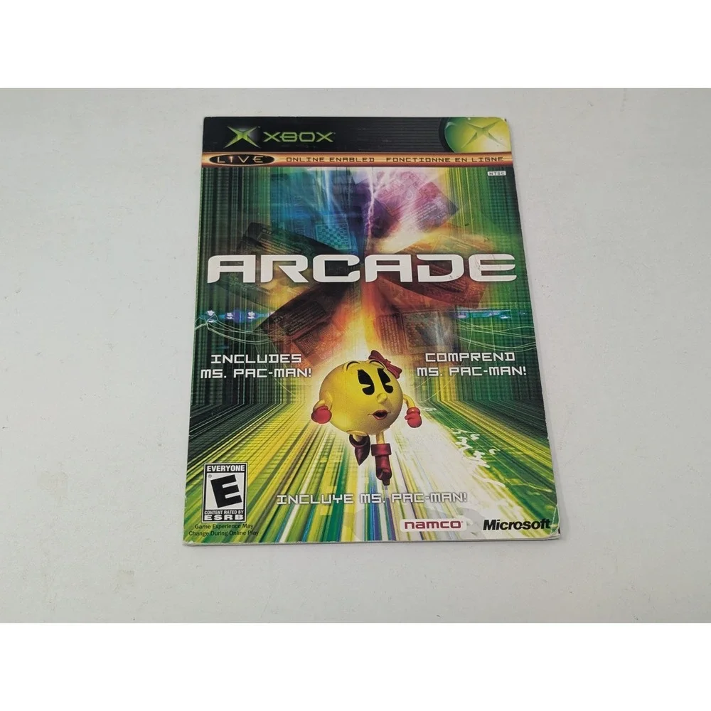 Xbox Live Arcade Ms. Pac-Man Microsoft Xbox Includes Complete Sleeve &‎ Disc